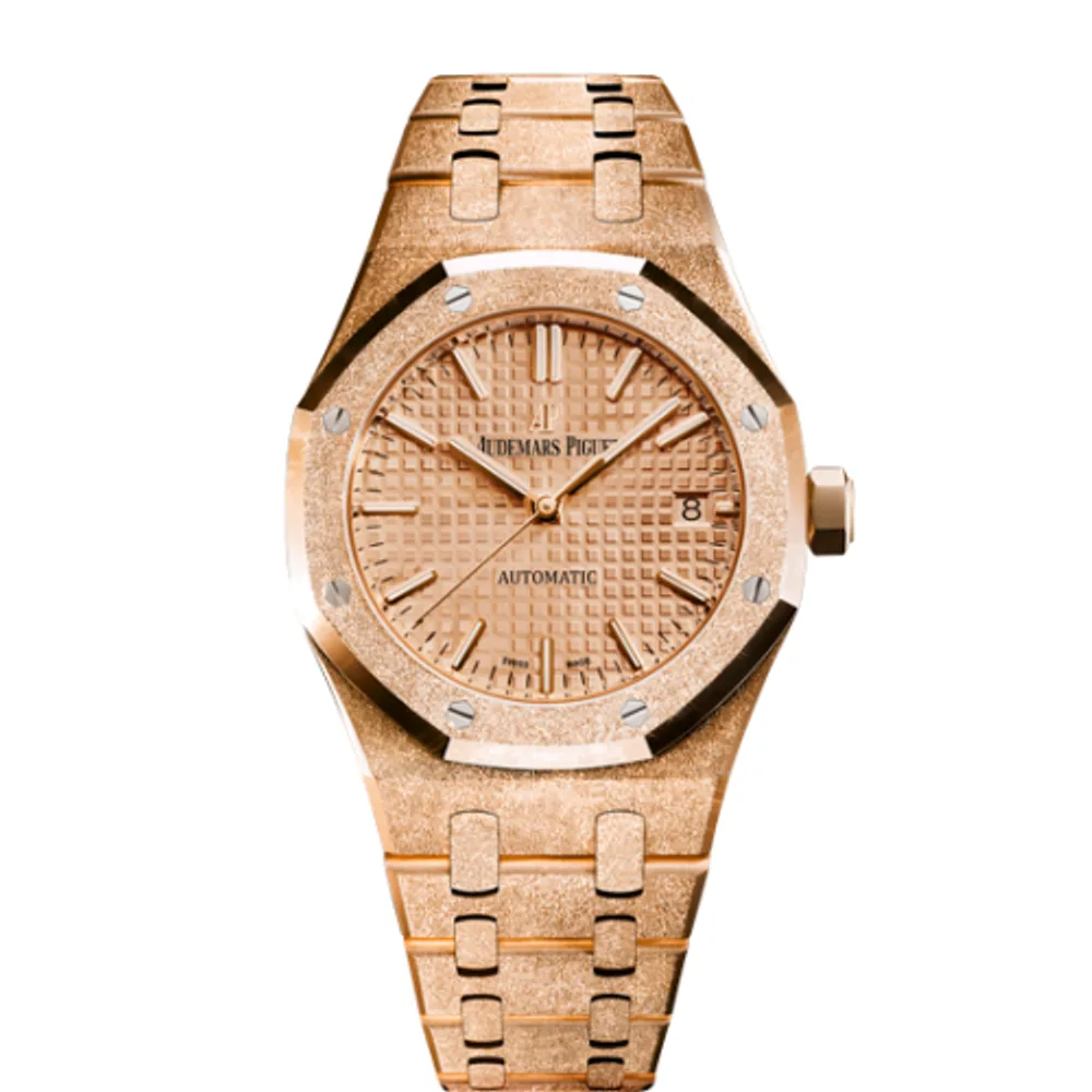 Audemars Piguet Royal Oak 15454 Selfwinding Frosted Pink Gold / Pink