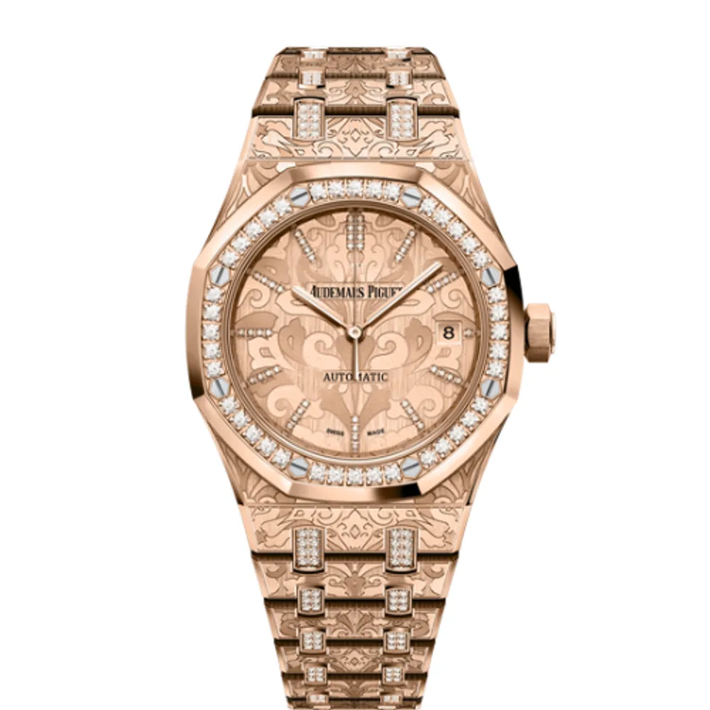 Audemars Piguet Royal Oak 15456 Selfwinding Rose Gold / Cashmere