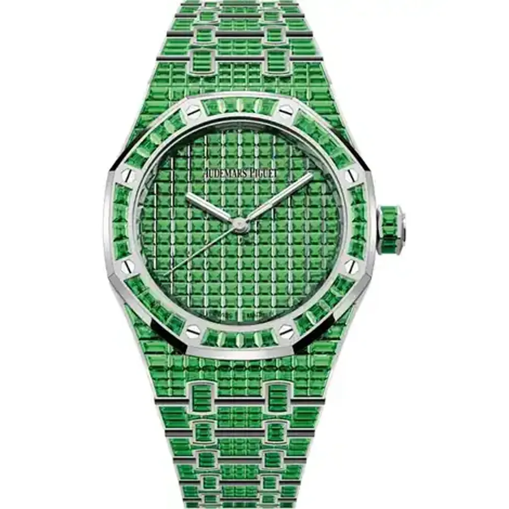 Audemars Piguet Royal Oak Selfwinding Tsavorite "50ᵀᴴ Anniversary", 18-carat white gold · 37 mm