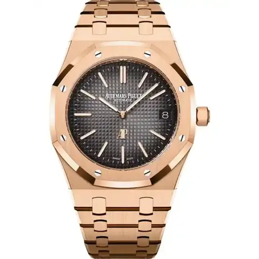 Audemars Piguet Royal Oak "Jumbo" Extra-Thin, 18-carat pink gold · 39 mm