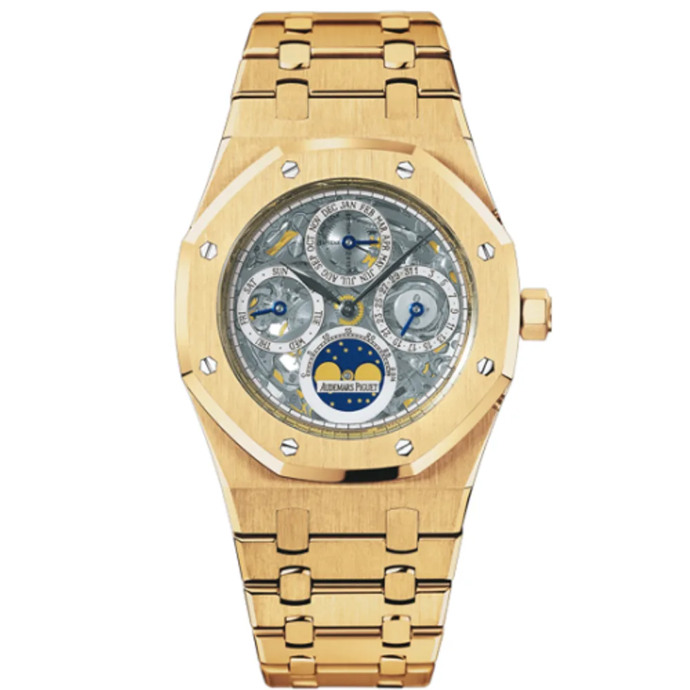 Audemars Piguet Royal Oak Perpetual Calendar Openworked Yellow Gold