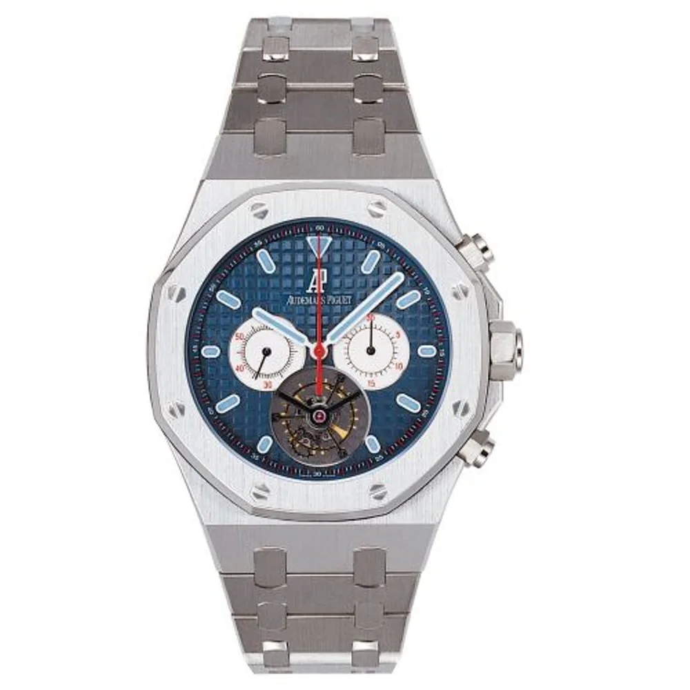Audemars Piguet Royal Oak Tourbillon Chronograph Stainless Steel / Blue