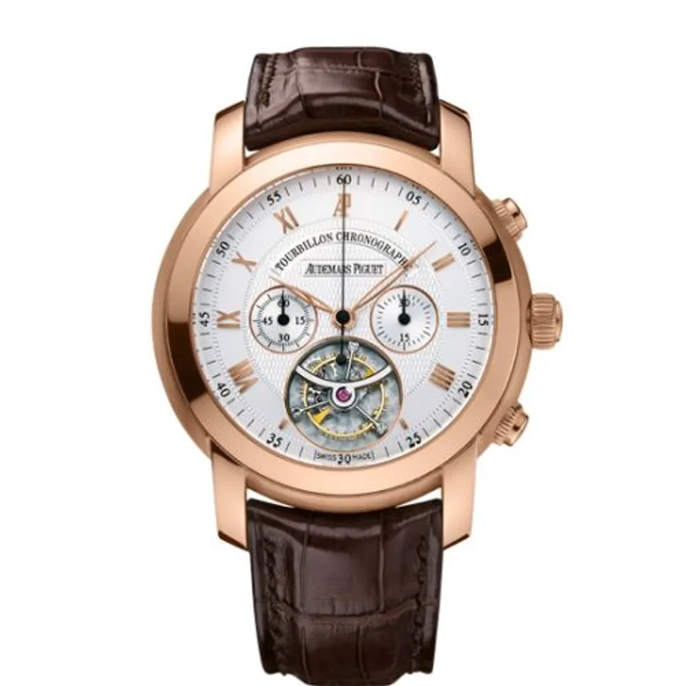 Audemars Piguet Jules Audemars Tourbillon Chronograph Pink Gold / Silver