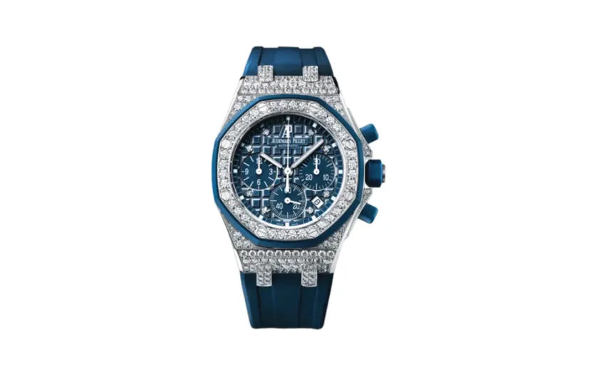 Audemars Piguet Royal Oak Offshore 26092 Lady Chronograph White Gold / Blue