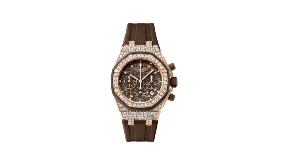 Audemars Piguet Royal Oak Offshore 26092 Lady Chronograph Pink Gold / Brown