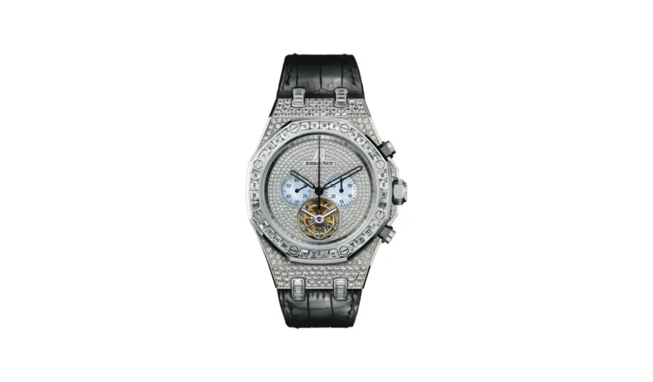 Audemars Piguet Royal Oak Tourbillon Chronograph White Gold / Diamond / Strap