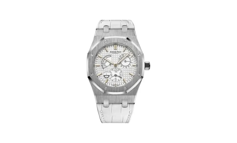 Audemars Piguet Royal Oak 26124 Dual Time Stainless Steel / White / Strap