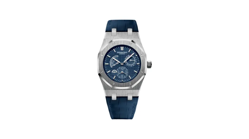 Audemars Piguet Royal Oak 26124 Dual Time Stainless Steel / Blue / Strap