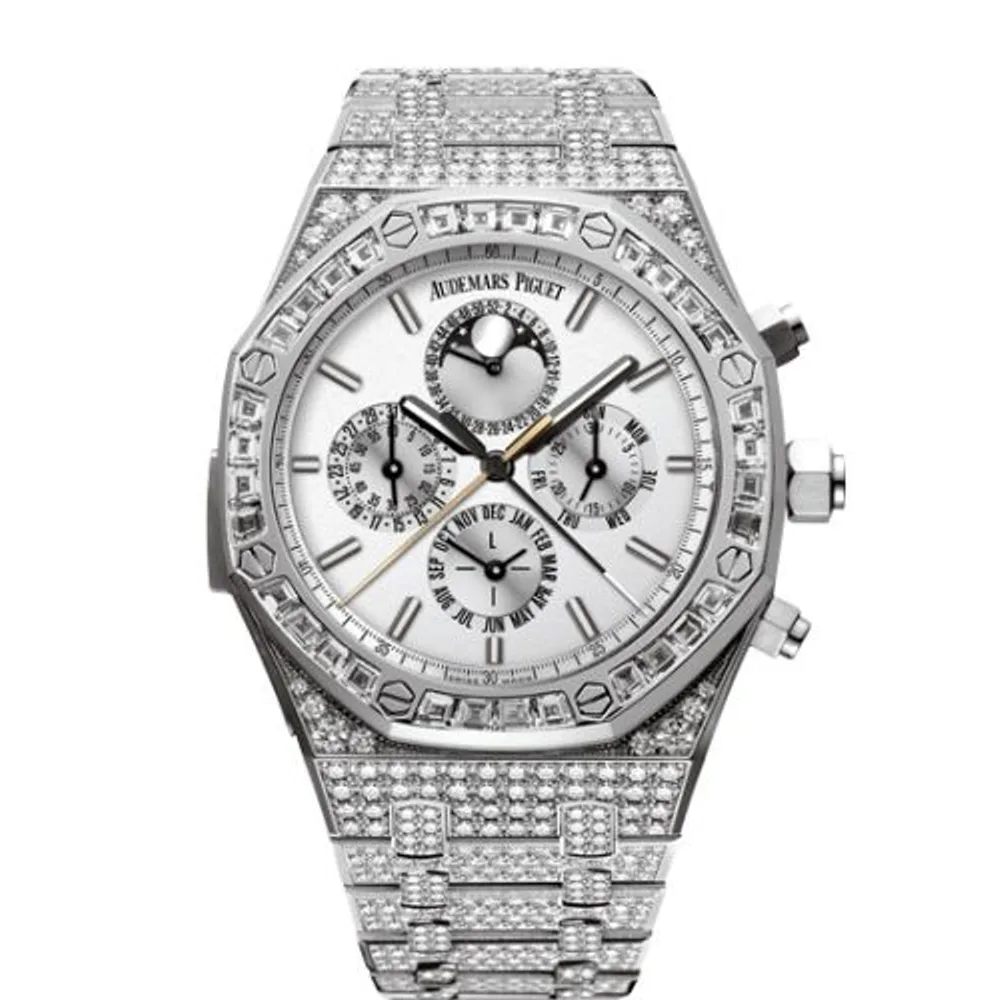 Audemars Piguet Royal Oak Grande Complication White Gold / Diamond / Silver / Bracelet