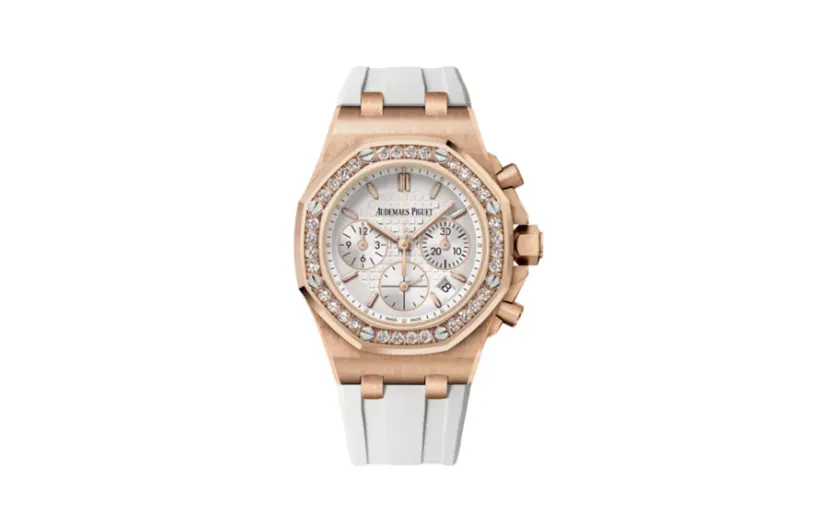 Audemars Piguet Royal Oak OffShore 26231 Lady Chronograph Pink Gold / Silver / Diamond