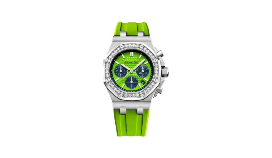 Audemars Piguet Royal Oak OffShore 26231 Lady Chronograph Stainless Steel / Green / Diamond