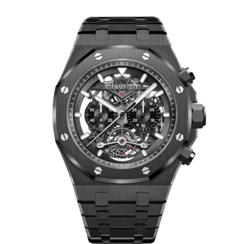 Audemars Piguet Royal Oak 26343 Tourbillon Chronograph Openworked Ceramic