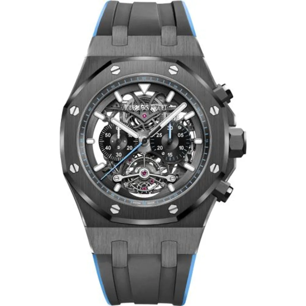 Audemars Piguet Royal Oak Tourbillon Chronograph Openworked Ceramic / Blue
