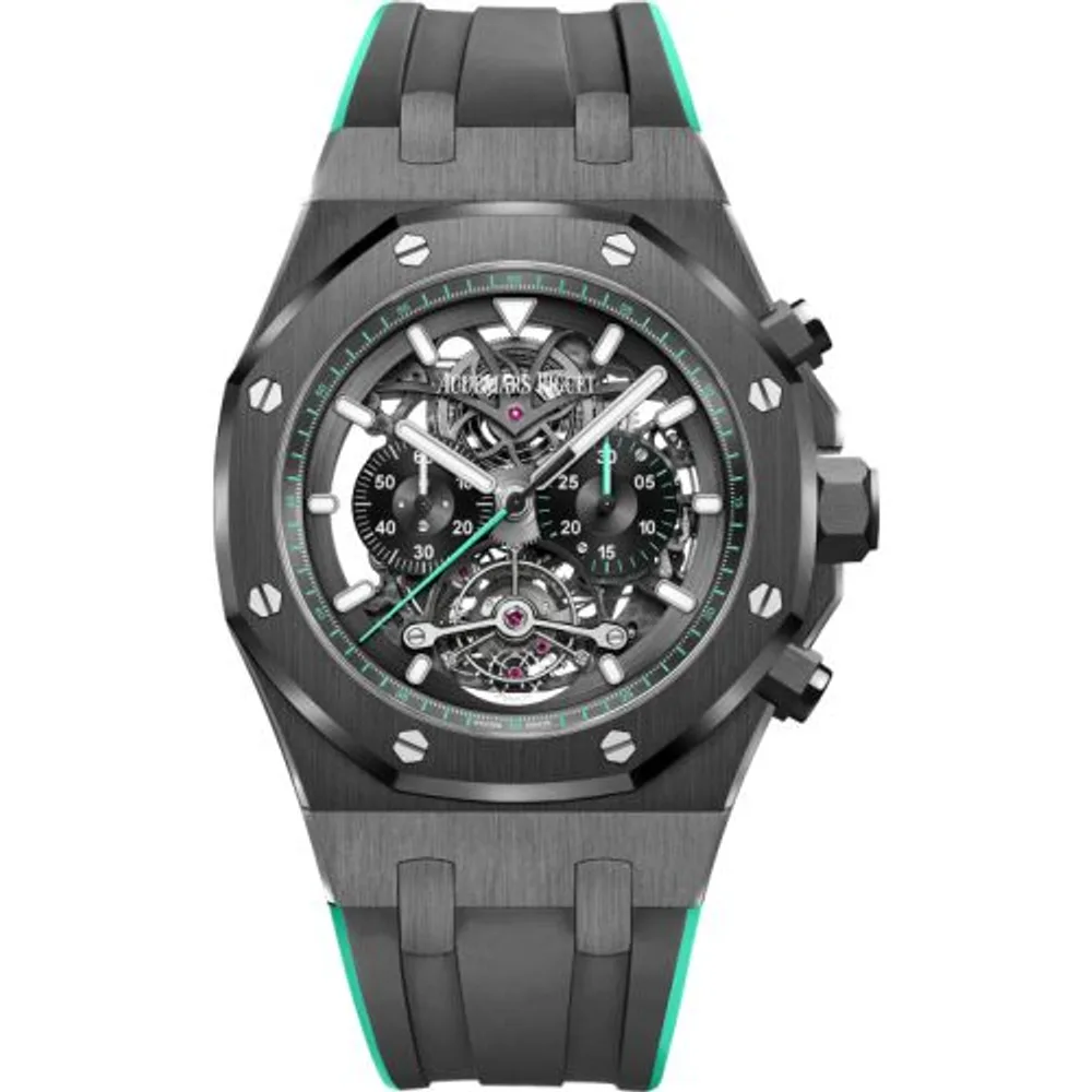 Audemars Piguet Royal Oak Tourbillon Chronograph Openworked Ceramic / Green