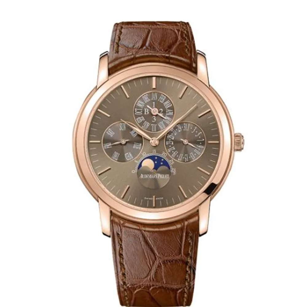 Audemars Piguet Jules Audemars 26390 Perpetual Calendar Pink Gold / Brown