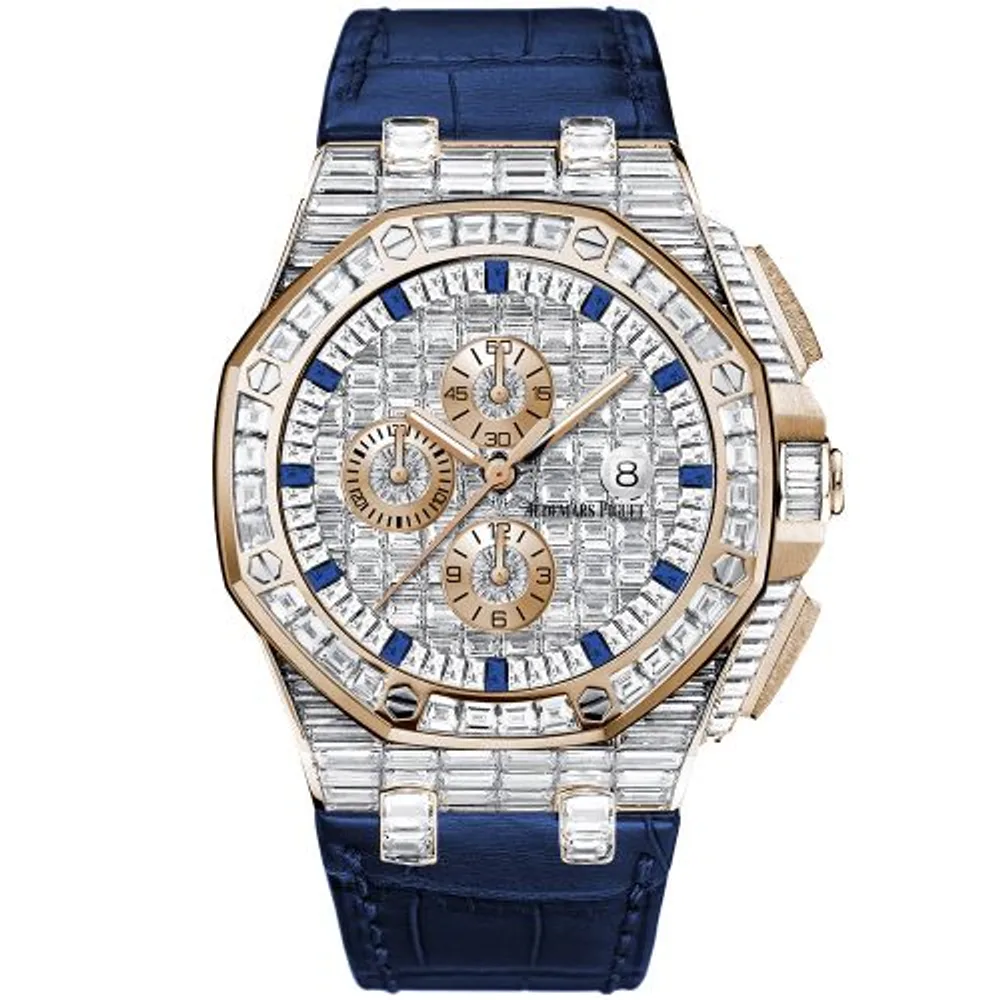 Audemars Piguet Royal Oak Offshore Pink Gold - Baguette / Sapphire