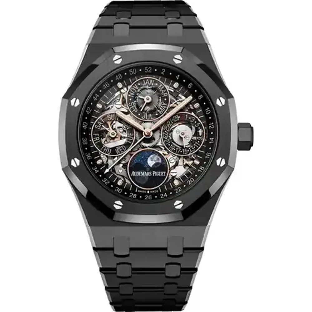 Audemars Piguet Royal Oak Perpetual Calendar Openworked, Black ceramic · 41 mm