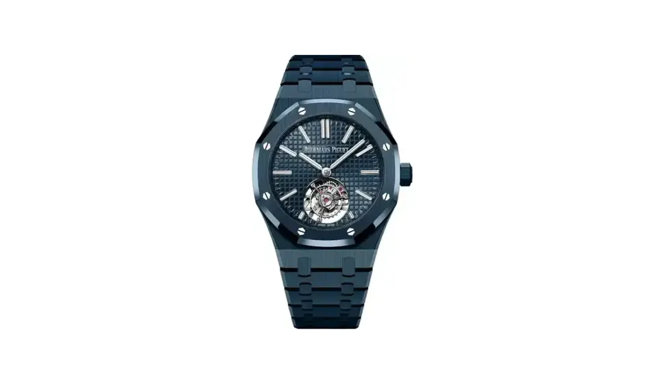 Audemars Piguet Royal Oak Selfwinding Flying Tourbillon, "Bleu Nuit" ceramic · 41 mm