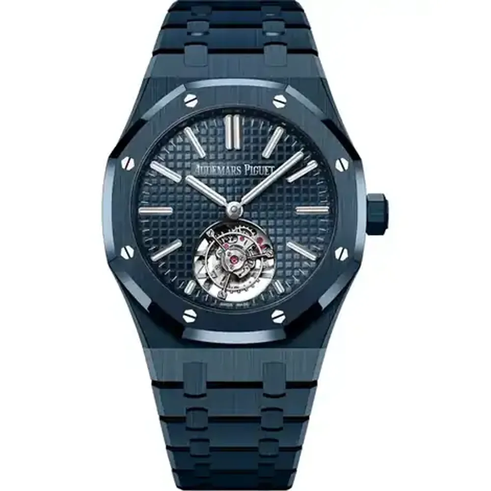 Audemars Piguet Royal Oak Selfwinding Flying Tourbillon, "Bleu Nuit" ceramic · 41 mm