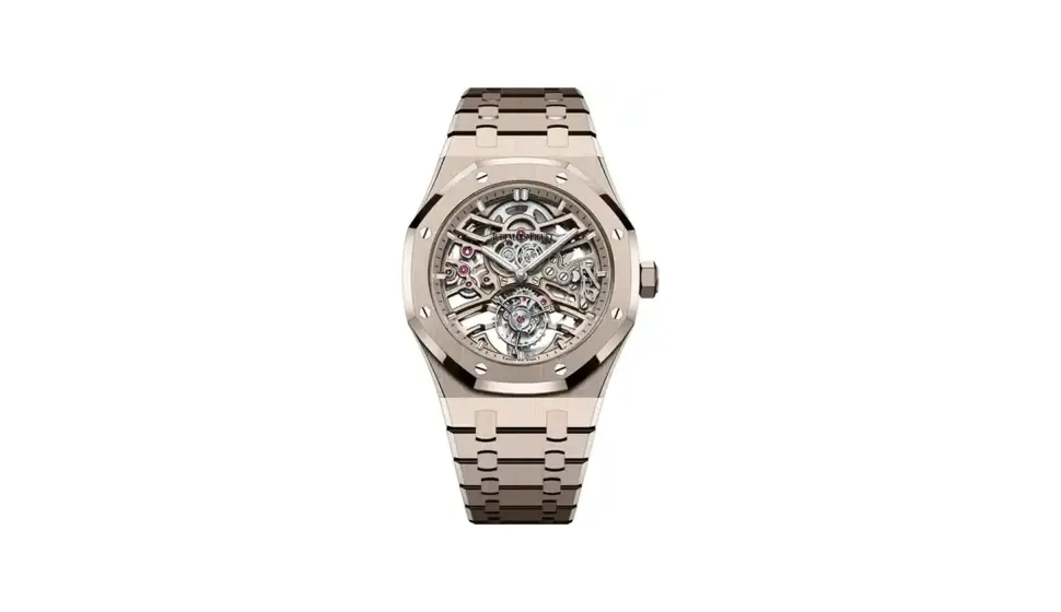 Audemars Piguet Royal Oak Selfwinding Flying Tourbillon Openworked, 18-carat sand gold · 41 mm