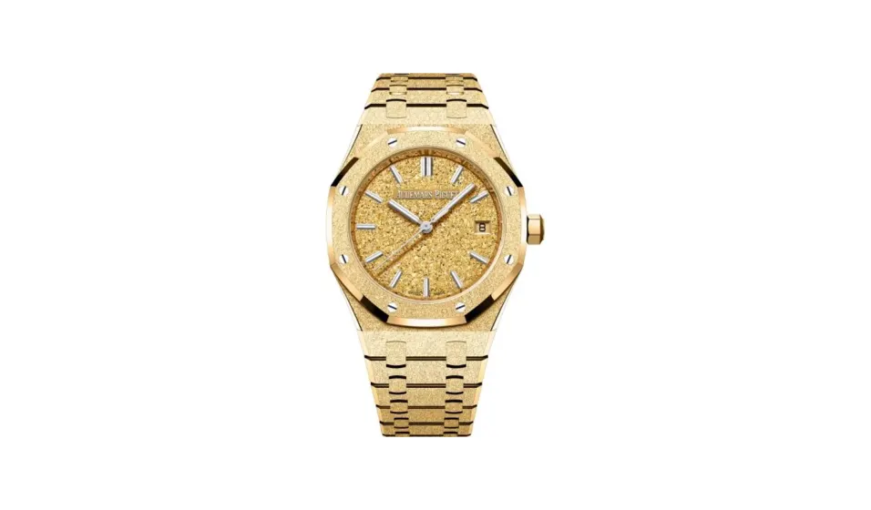 Audemars Piguet Royal Oak Frosted Gold Selfwinding, 18-carat yellow gold · 34 mm