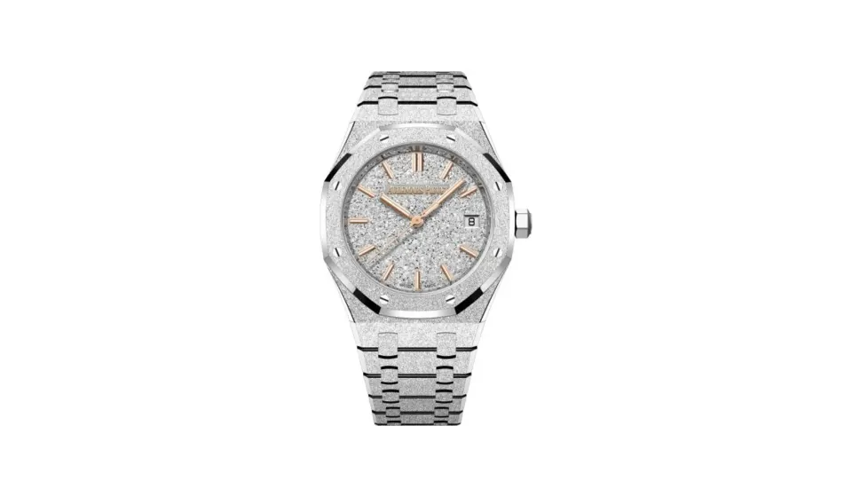 Audemars Piguet Royal Oak Frosted Gold Selfwinding, 18-carat white gold · 34 mm