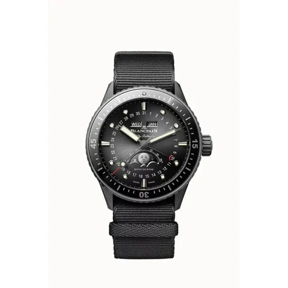 Blancpain Fifty Fathoms Bathyscaphe Quantième Complet Phases de Lune, Caliber 6654.P.4
