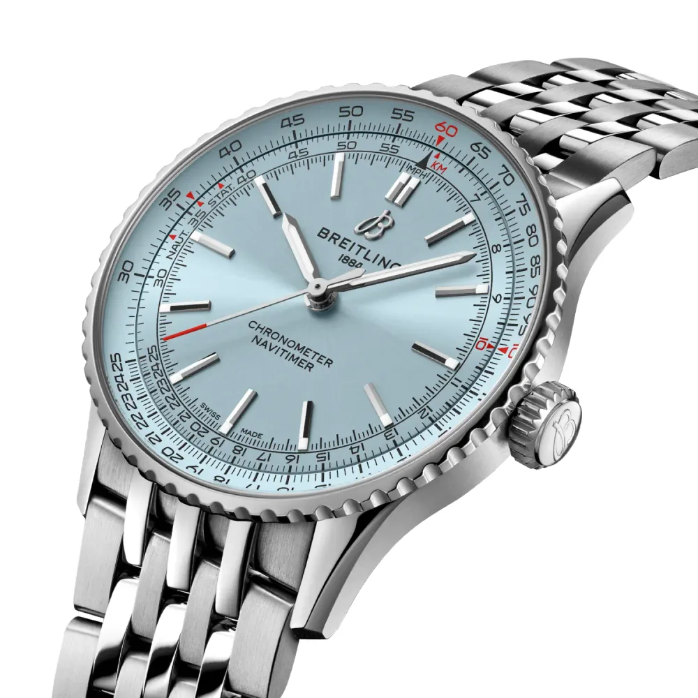 Breitling Navitimer Automatic 41, Stainless steel · 41 mm · Ice blue