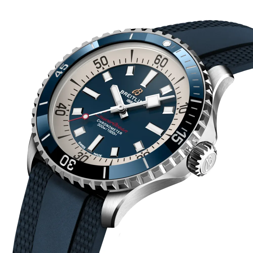 Breitling Superocean Automatic 42, Stainless steel · 42 mm · Blue