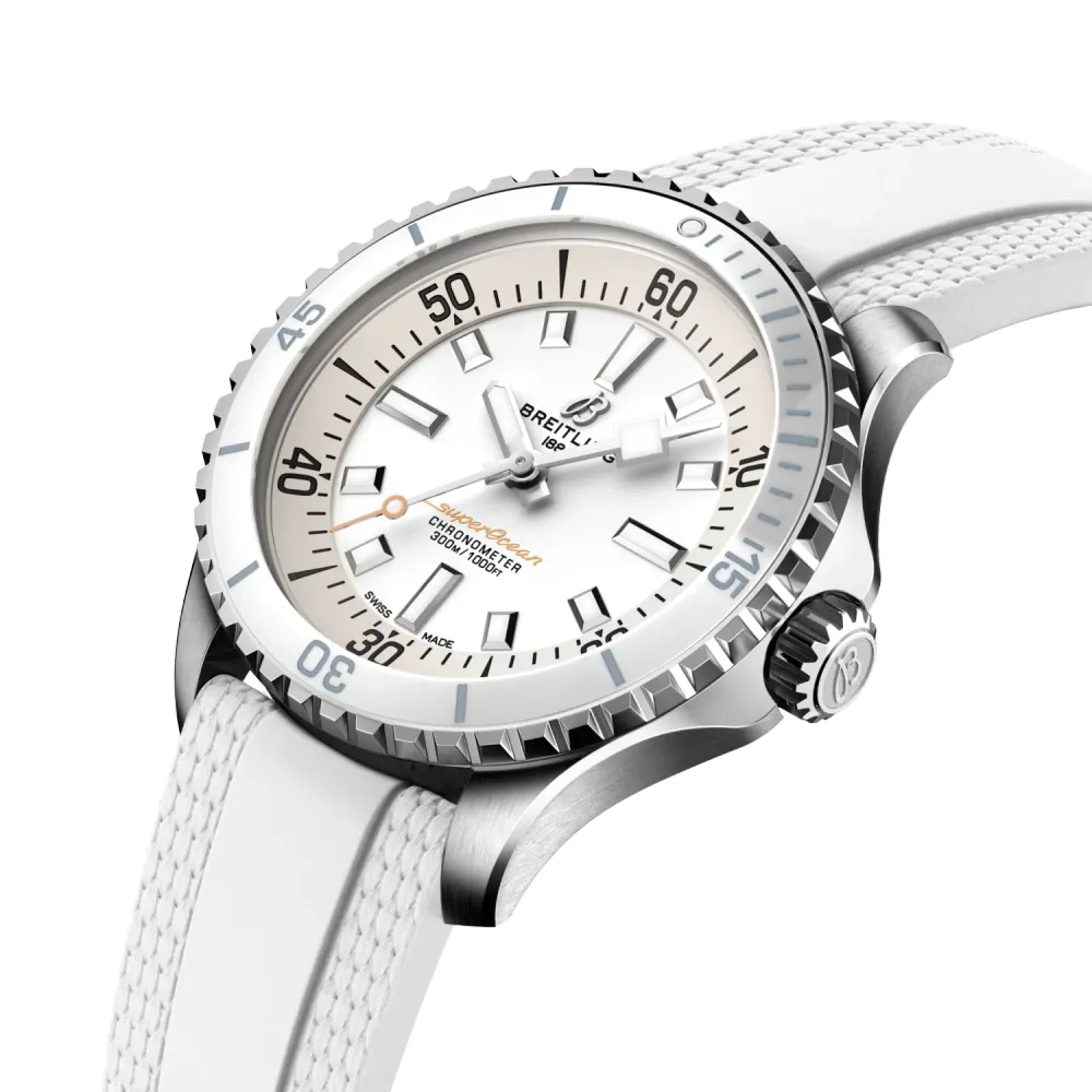 Breitling Superocean Automatic 36, Stainless steel · 36 mm · White