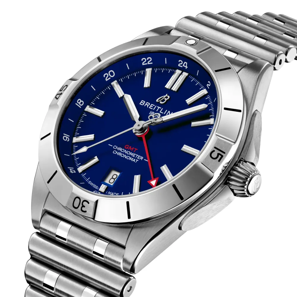 Breitling Chronomat Automatic GMT 40 NFL New York Giants Edition