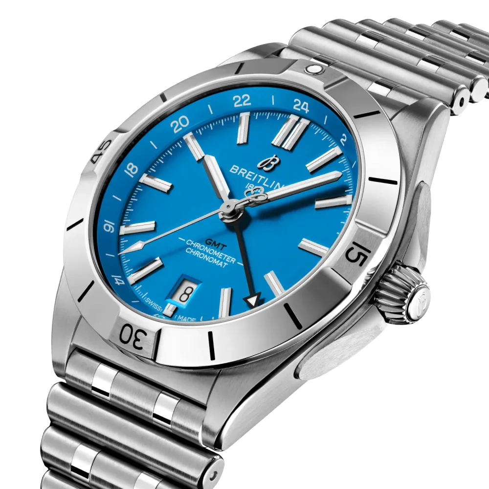 Breitling Chronomat Automatic GMT 40 NFL Carolina Panthers Edition