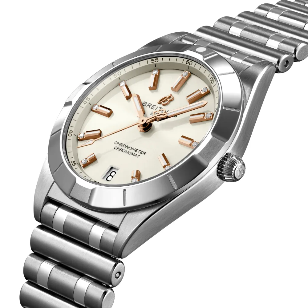Breitling Chronomat 32, Stainless steel · 32 mm · White