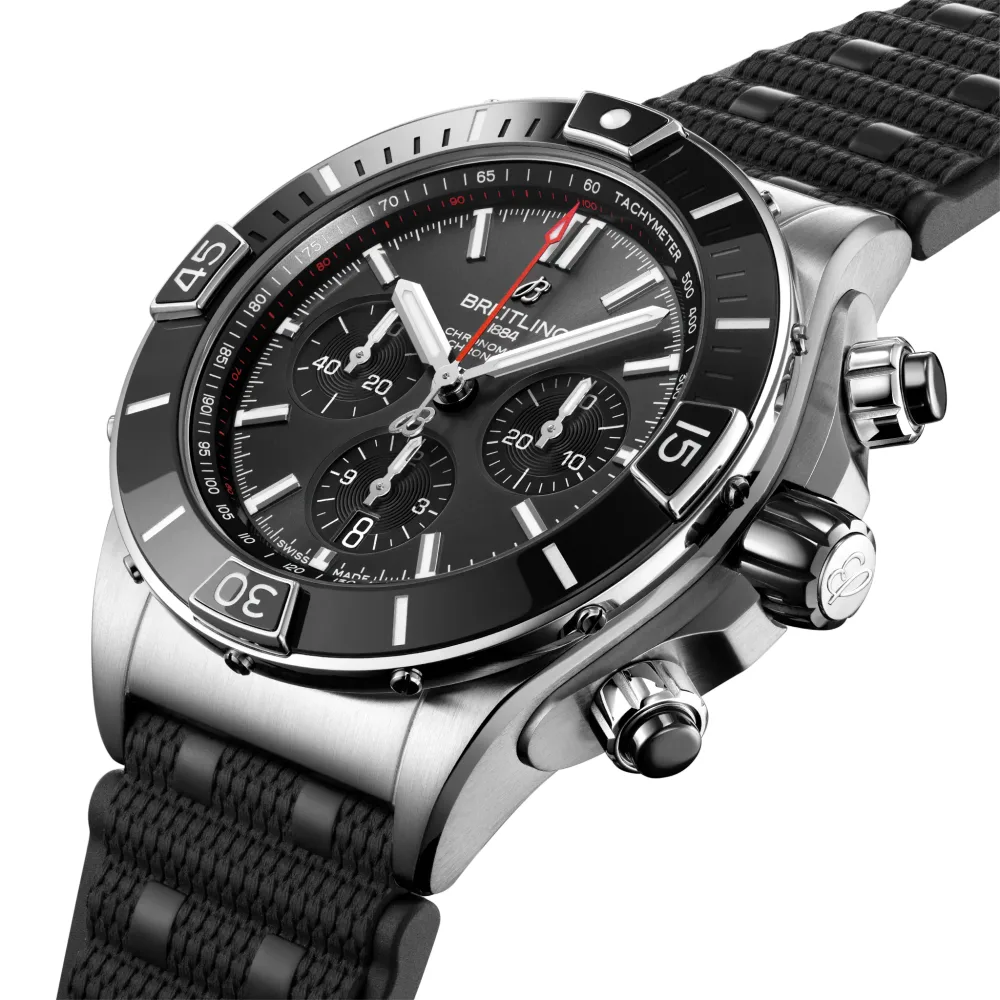 Breitling Super Chronomat B01 44, Stainless steel · 44 mm · Anthracite