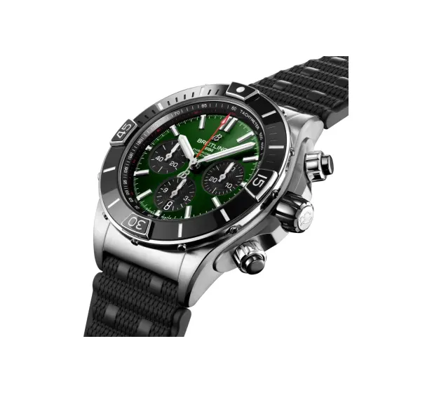 Breitling Super Chronomat B01 44, Stainless steel · 44 mm · Green