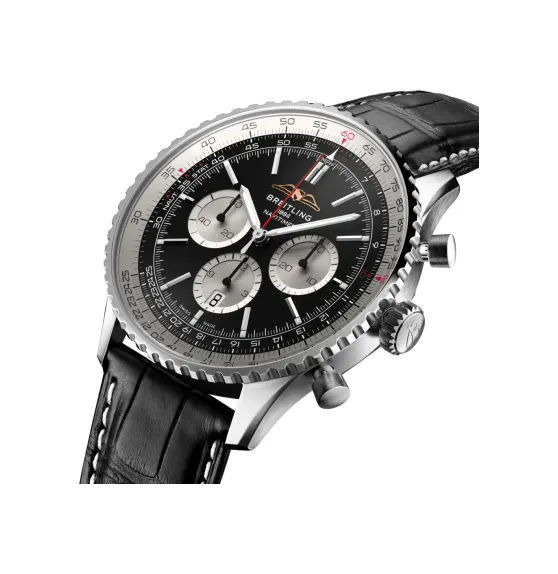 Breitling Navitimer B01 Chronograph 46, Stainless steel · 46 mm · Black