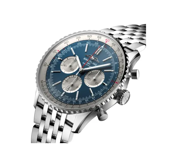 Breitling Navitimer B01 Chronograph 46, Stainless steel · 46 mm · Blue