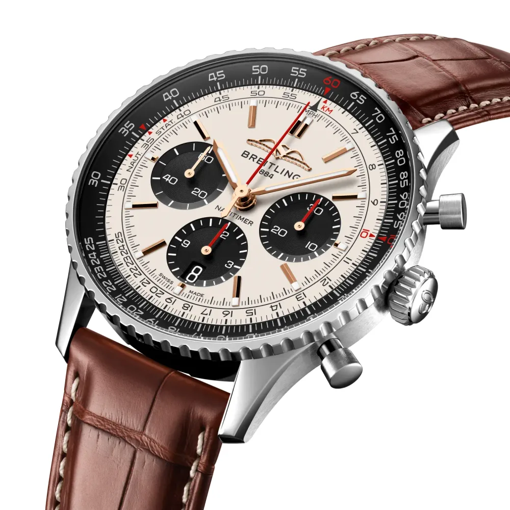 Breitling Navitimer B01 Chronograph 43, Stainless steel · 43 mm · Silver