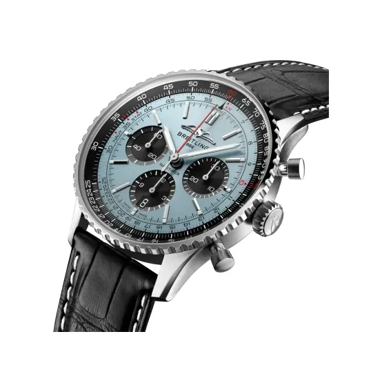 Breitling Navitimer B01 Chronograph 43, Stainless steel · 43 mm · Ice blue
