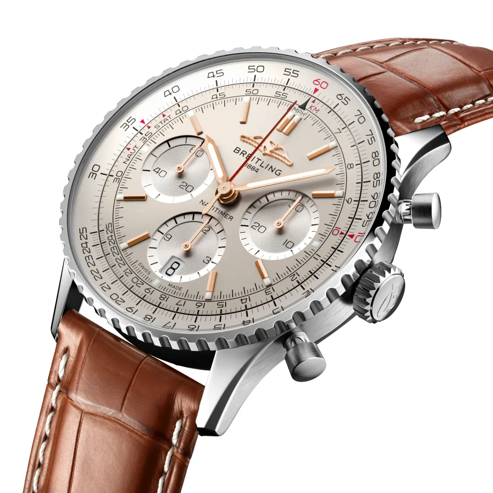 Breitling Navitimer B01 Chronograph 41, Stainless steel · 41 mm · Cream