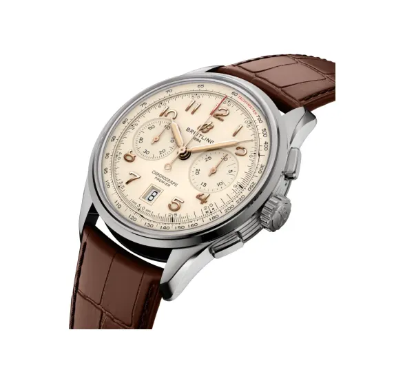 Breitling Premier B01 Chronograph 42, Stainless steel · 42 mm · Cream