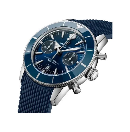 Breitling Superocean Heritage B01 Chronograph 42, Stainless steel · 42 mm · Blue