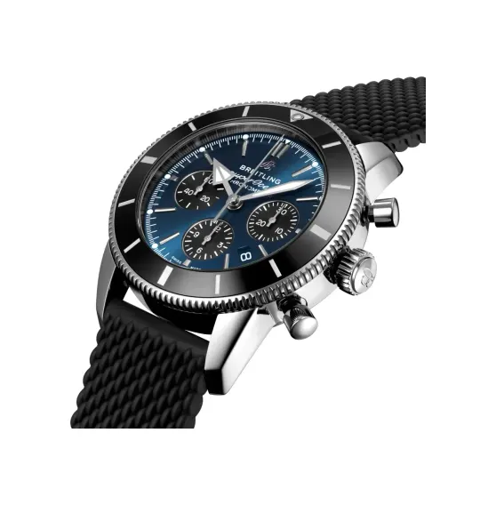 Breitling Superocean Heritage B01 Chronograph 44, Stainless steel · 44 mm · Blue