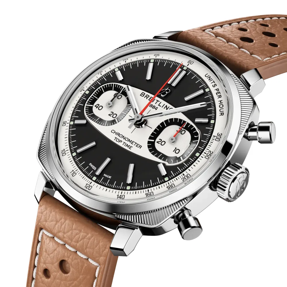 Breitling Top Time B01 Racing, Stainless steel · 38 mm · Black