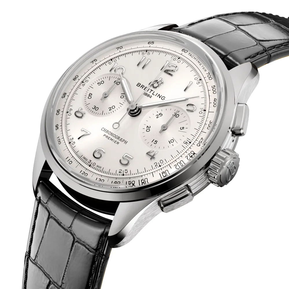 Breitling Premier B09 Chronograph 40, Stainless steel · 40 mm · Silver