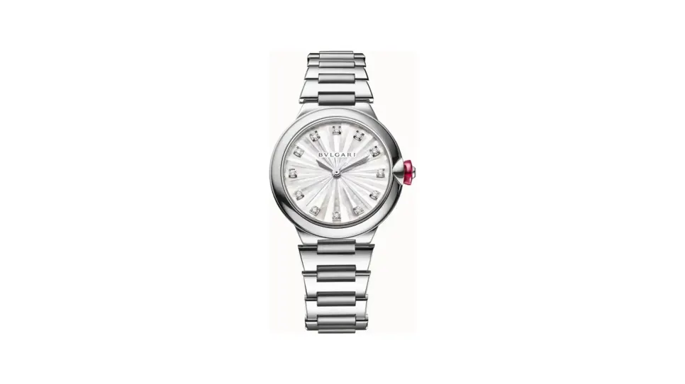 Bulgari Lvcea Watch Steel White with Diamonds