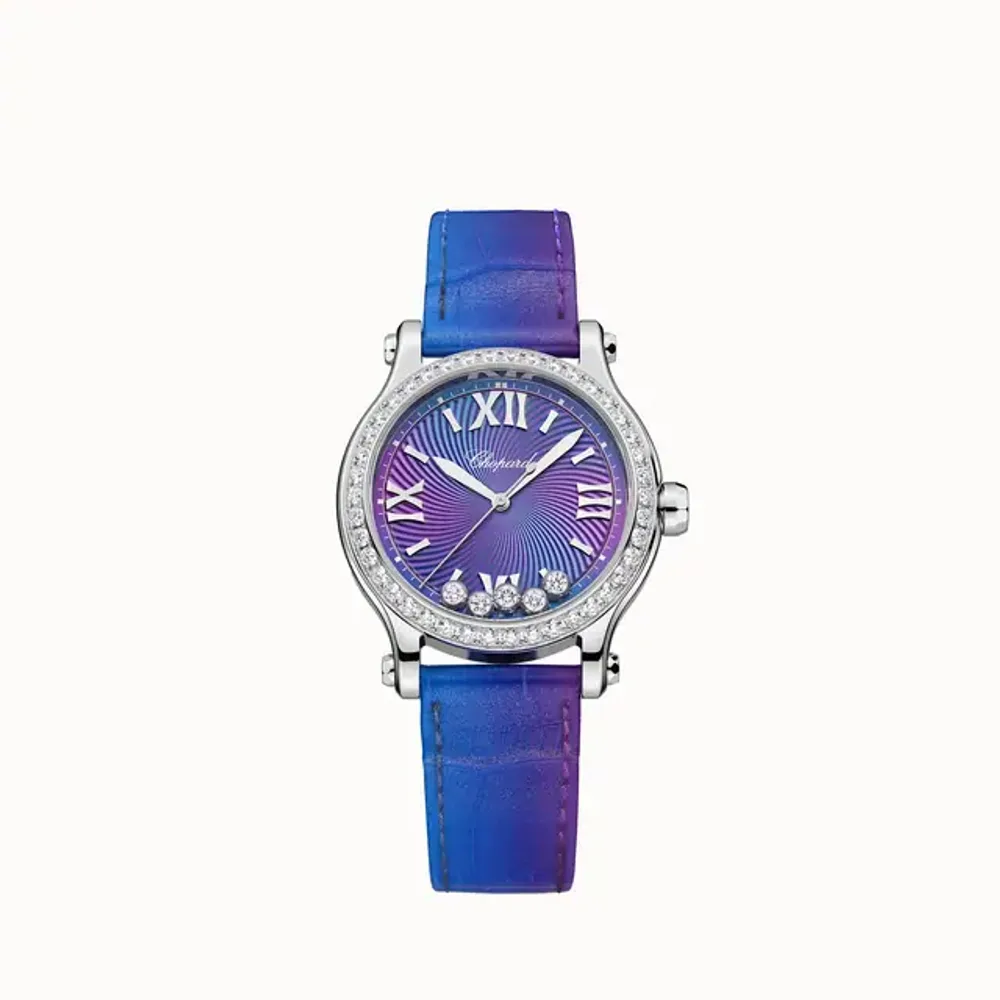 Chopard Happy Sport, 33 mm, automatic, Lucent Steel™, diamonds