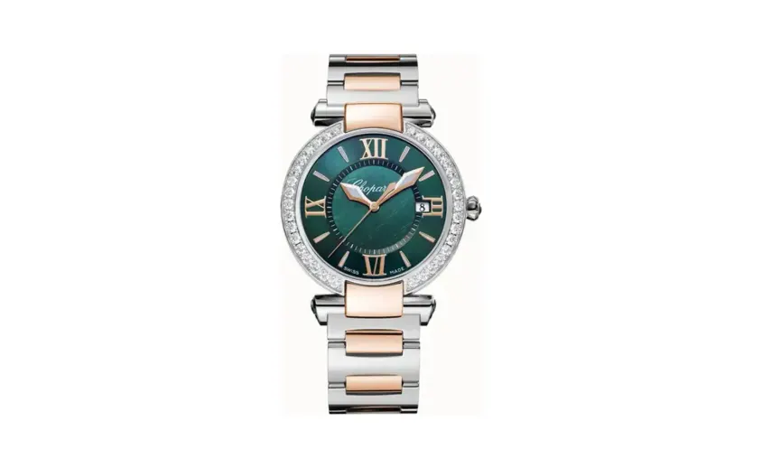 Chopard Imperiale, 36 mm, quartz, ethical rose gold, Lucent Steel™, diamonds