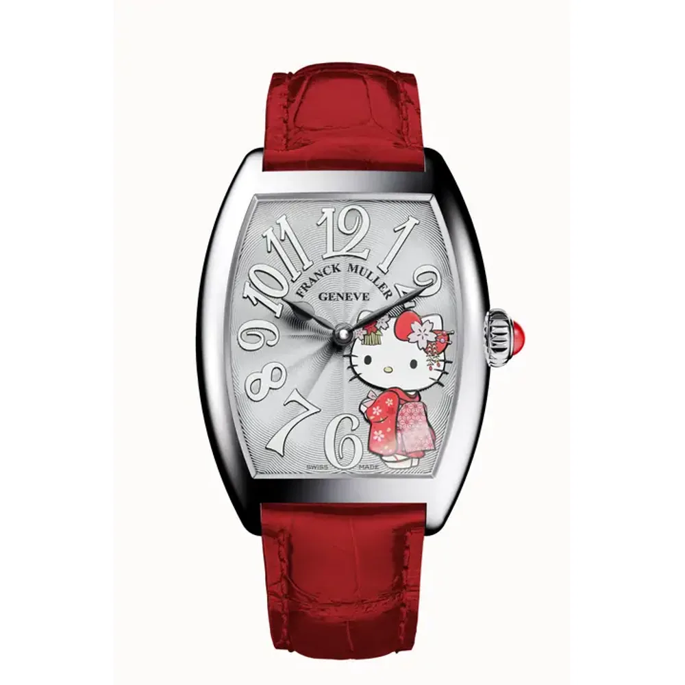 Franck Muller Cintrée Curvex QZ Hello Kitty Kimono