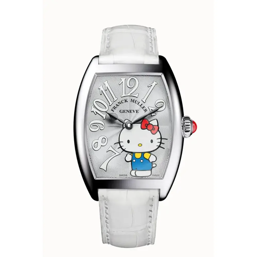 Franck Muller Cintrée Curvex QZ Hello Kitty Retro